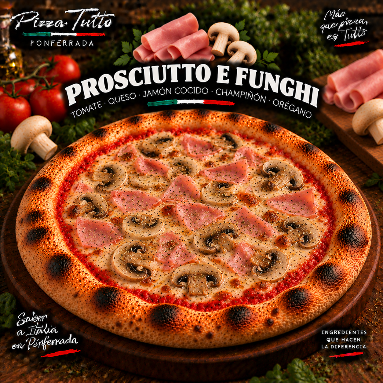 Prosciutto e Funghi