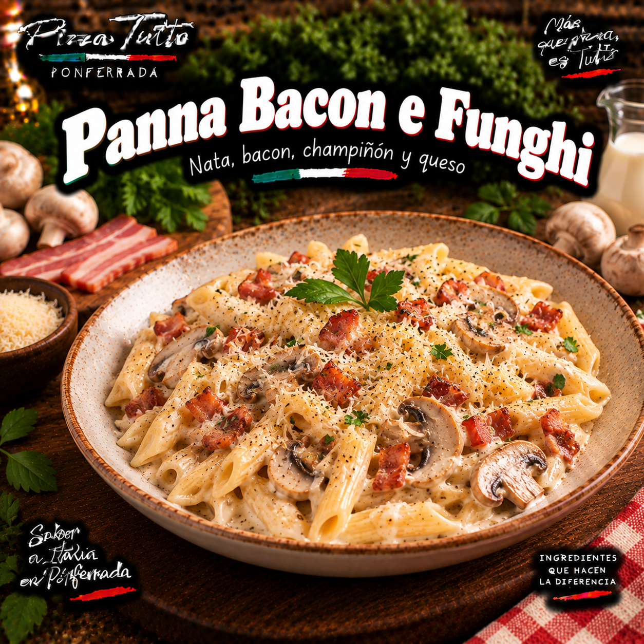 Panna Bacon e Funghi