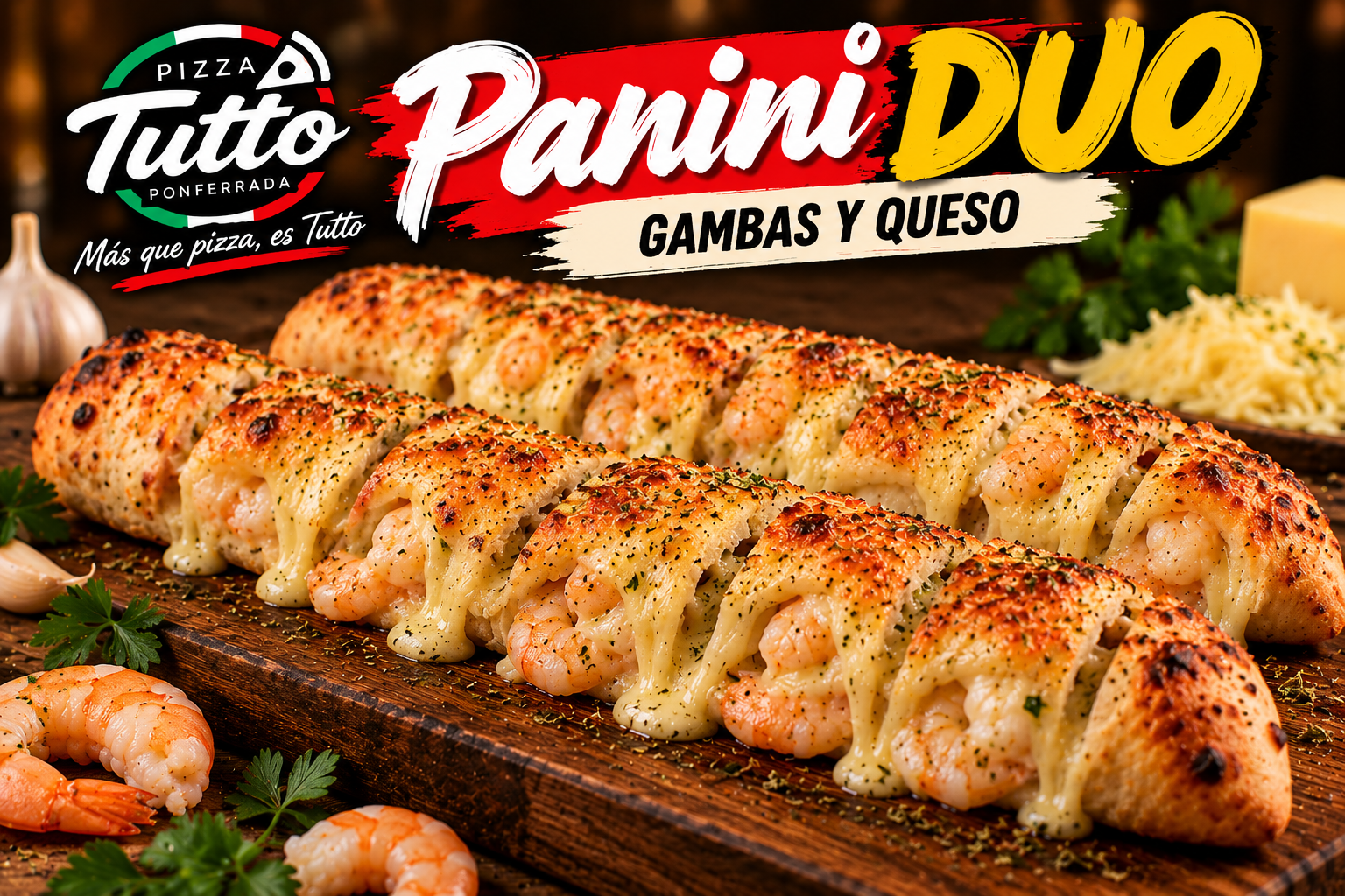 Panini Gambas y queso